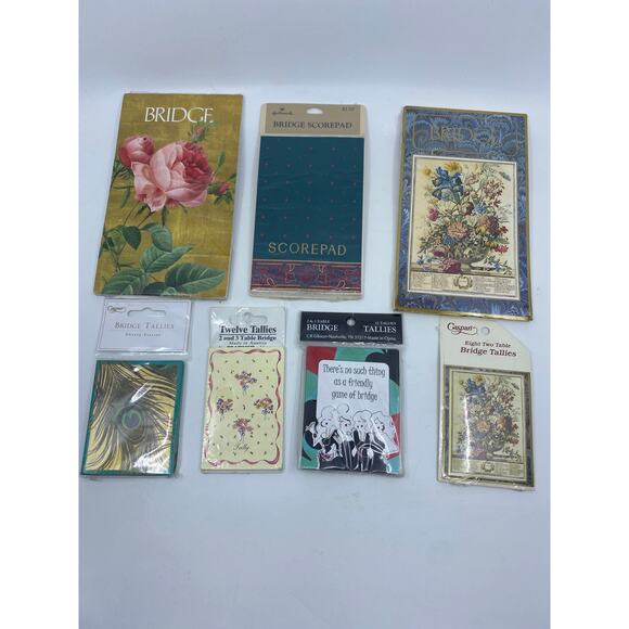 Bridge Tallies Bundle of 7 packages NEW - Picture 1 of 5